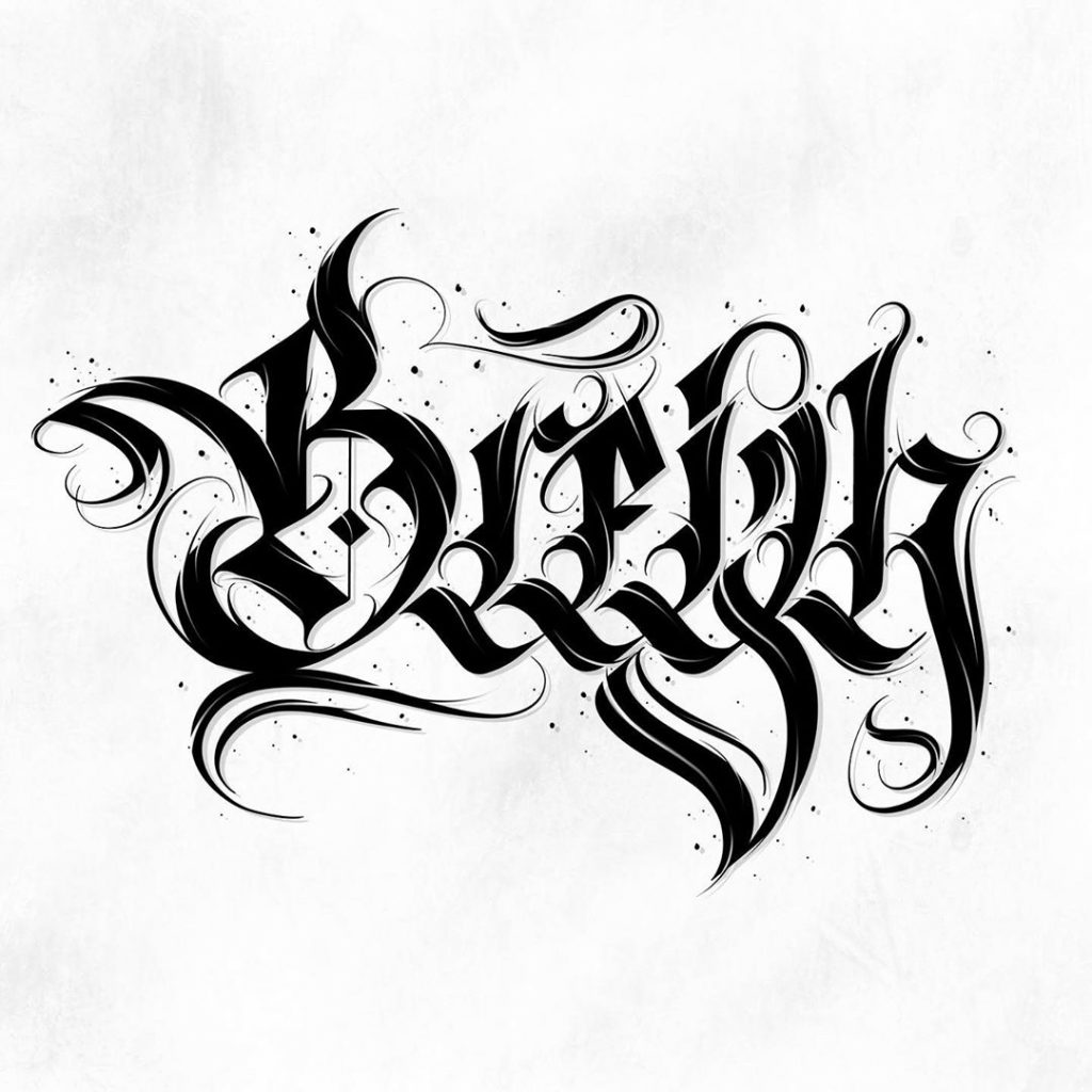 Calligraphie « Black Breizh »