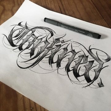 Calligraphie « Confined »