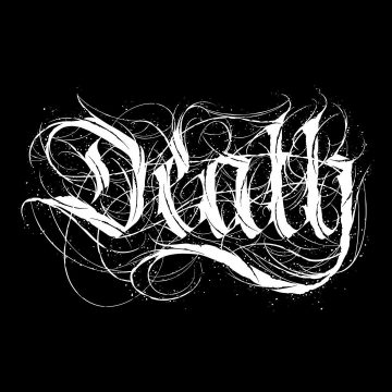Calligraphie « Death »