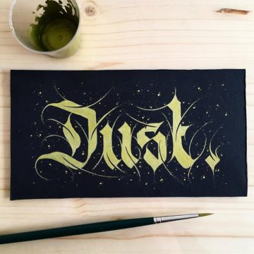 Calligraphie « Dust »