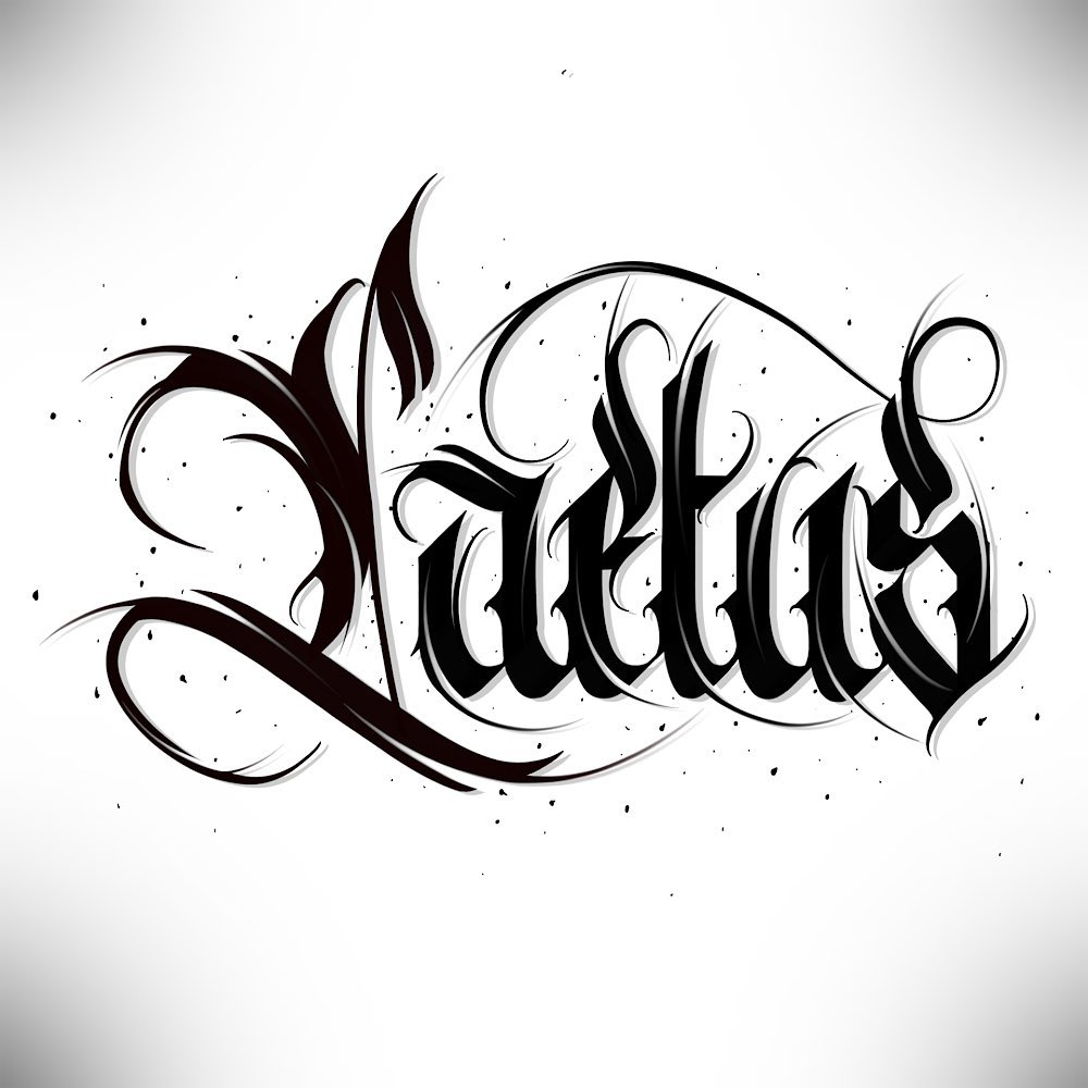 Calligraphie « Laetus »