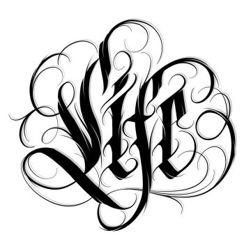 Calligraphie « Life »