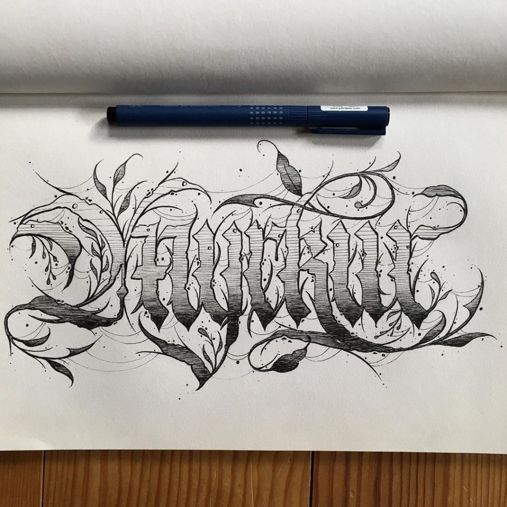 Calligraphie « Myrkur »