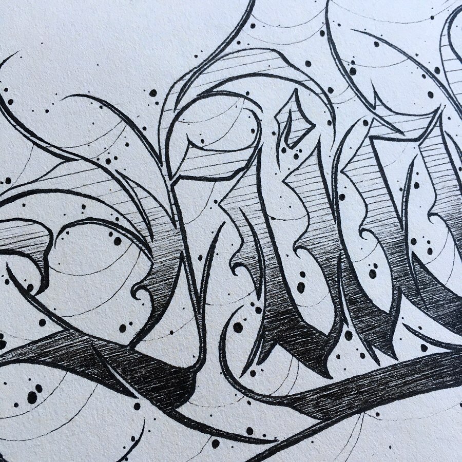 Calligraphie « Nightfall »