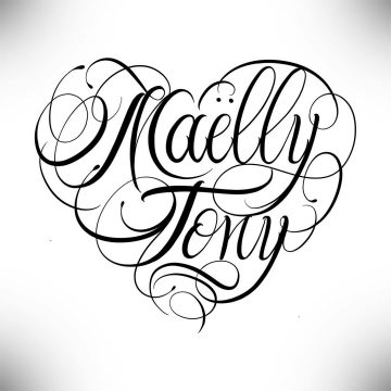 Calligraphie « Maëlly Tony »