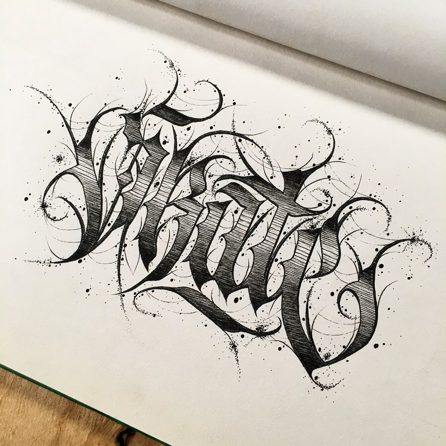 Calligraphie « Skate »