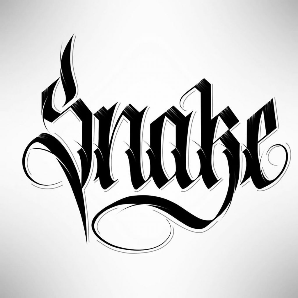 Calligraphie « Snake »