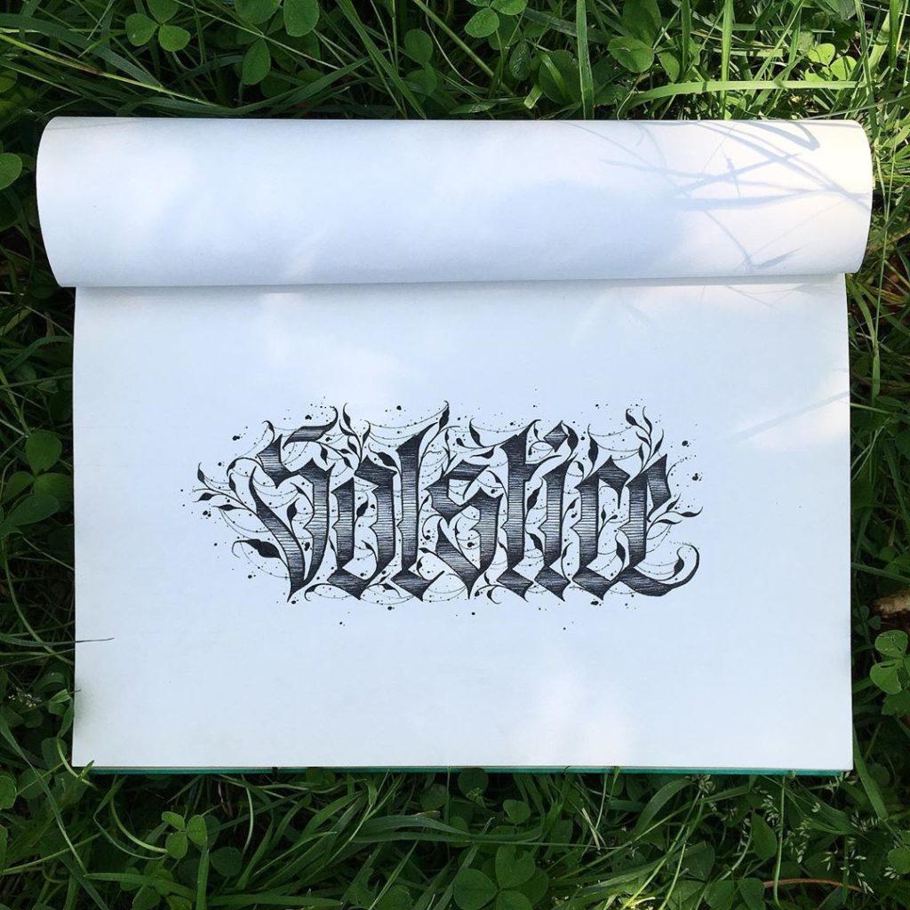 Calligraphie « Solstice »