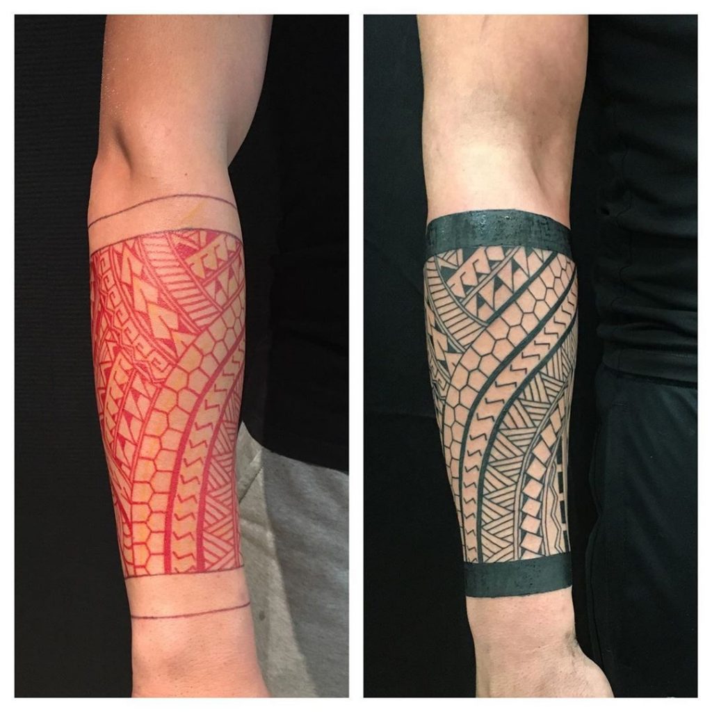 Tatouage maori avant-bras