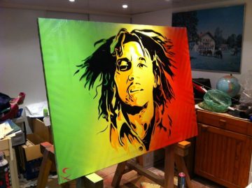 Peinture Bob Marley