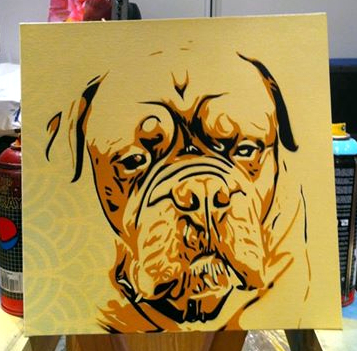 Peinture chien