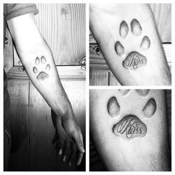 Tatouage Empreinte chien Krass